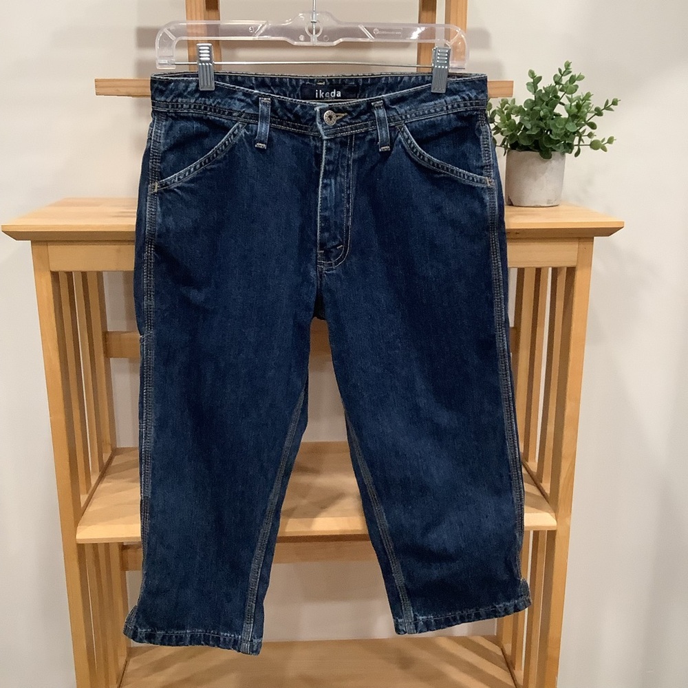 Vintage 90s IKDEA Denim Jeans Jorts Capris Made in Canada 🇨🇦 Size 29